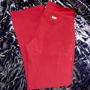 Figs Small Livingston scrub pants in core color Burgandy